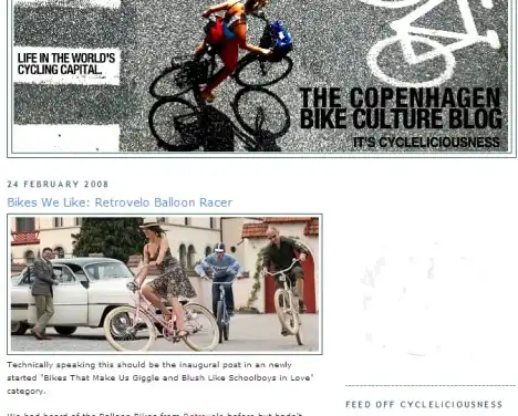 Retrovelo en la revista Cycleliciousness