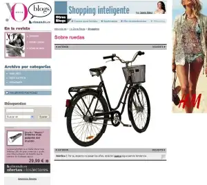 Bicicletas Pilen en la revista Yo Dona de El Mundo
