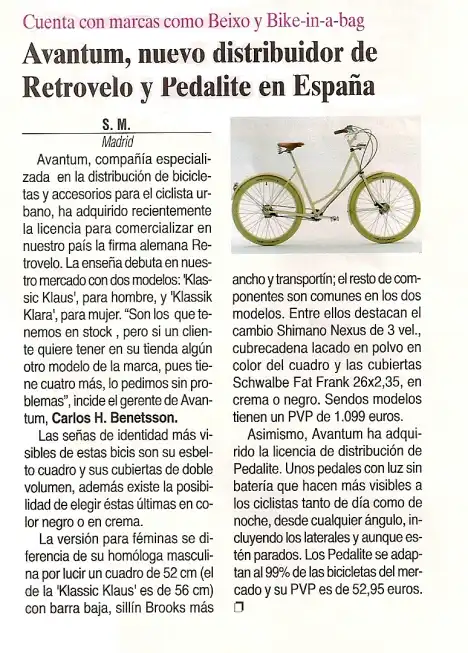 Retrovelo en la revista CMD
