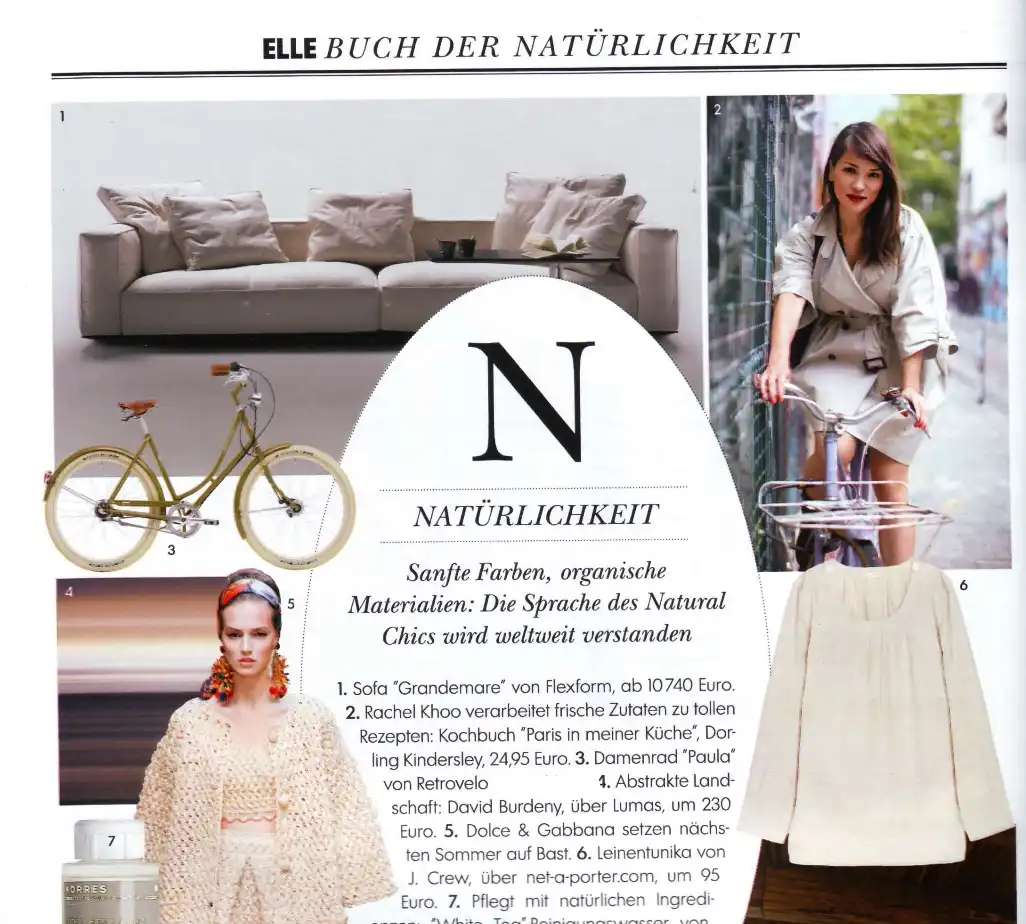 La revista de moda Elle menciona las bicicletas clásicas de Retrovelo