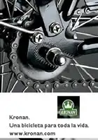 Publicidad Kronan bicicleta clásica Publicidad Kronan bicicleta clásica