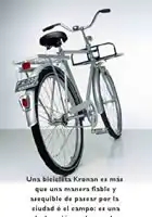Publicidad Kronan bicicleta clásica Publicidad Kronan bicicleta clásica